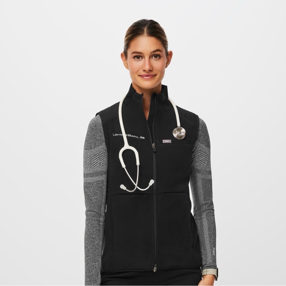 Women's Black On-Shift Fleece Vest